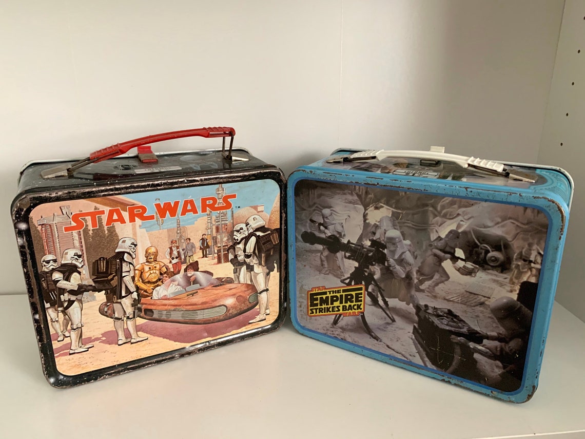 Vintage Star Wars Lunch Box Full Set 4 pieces With Thermos Etsy