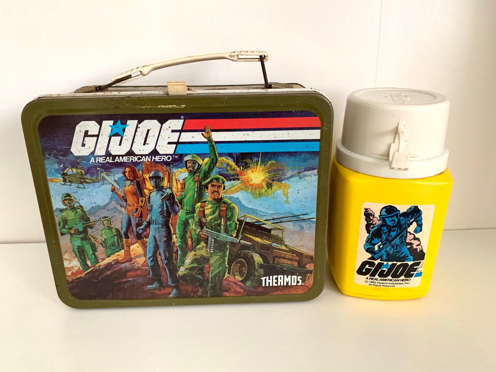 Vintage 1982 GI Joe Metal Lunchbox With Thermos Etsy