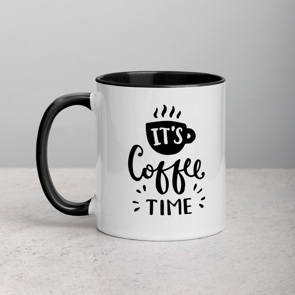 The It's Coffee Time Mug/cup Coffee Lover/ Father's Etsy