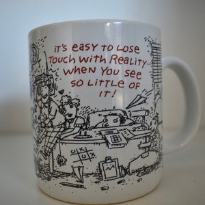 Carlton Cards É fácil perder o contato com a realidade caótica caneca de café