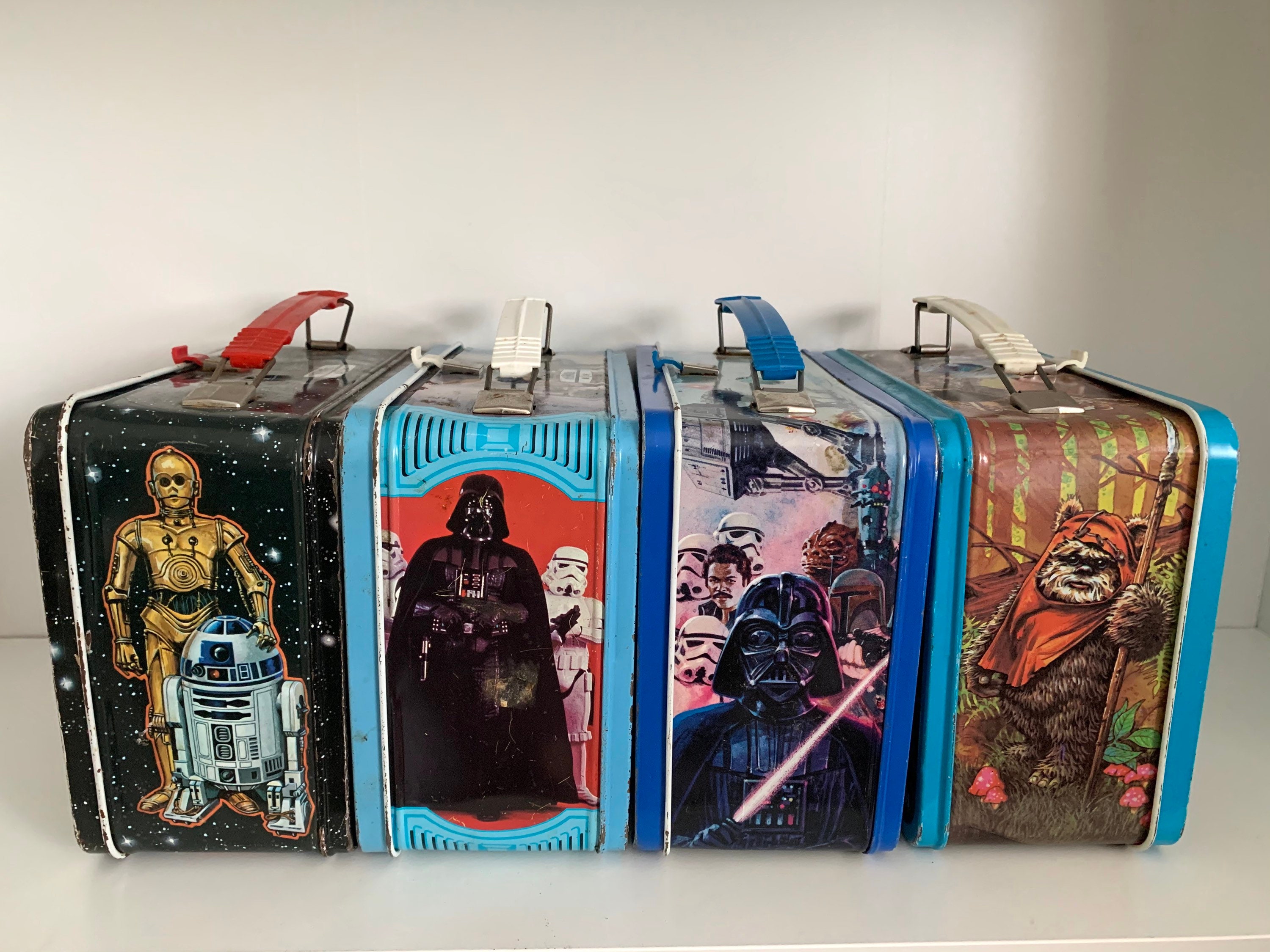 Vintage Star Wars Lunch Box Full Set 4 pieces With Thermos Etsy
