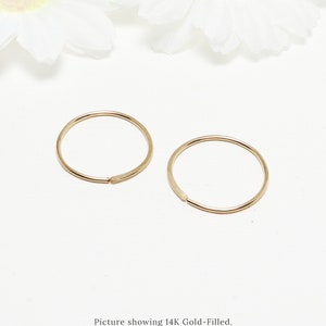minimalist earrings, minimal earrings, hoop earrings, small hoop earrings, tiny hoop earrings, small gold hoops, hoop earring | Minute Hoops