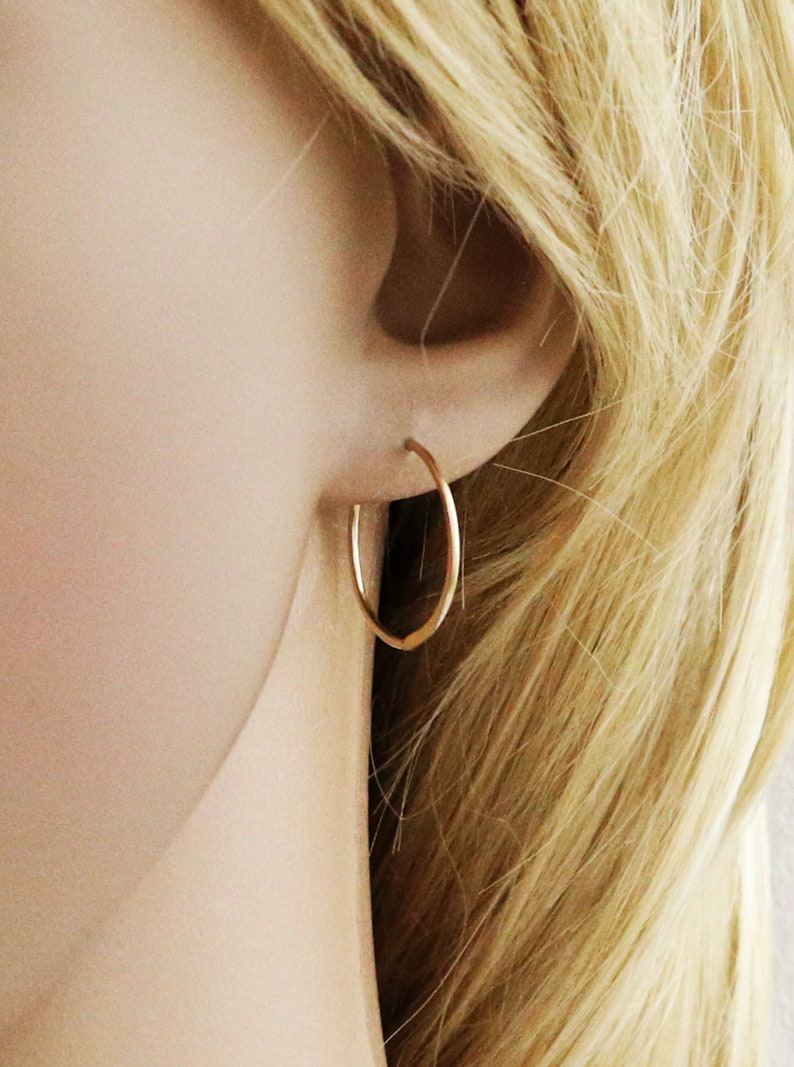 Minimalist Earrings, Minimal Earrings, Hoop Earrings, Small Hoop ...