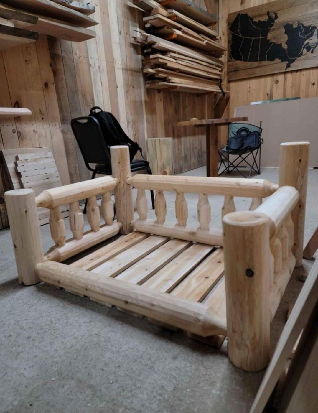 Log dog beds sale sale