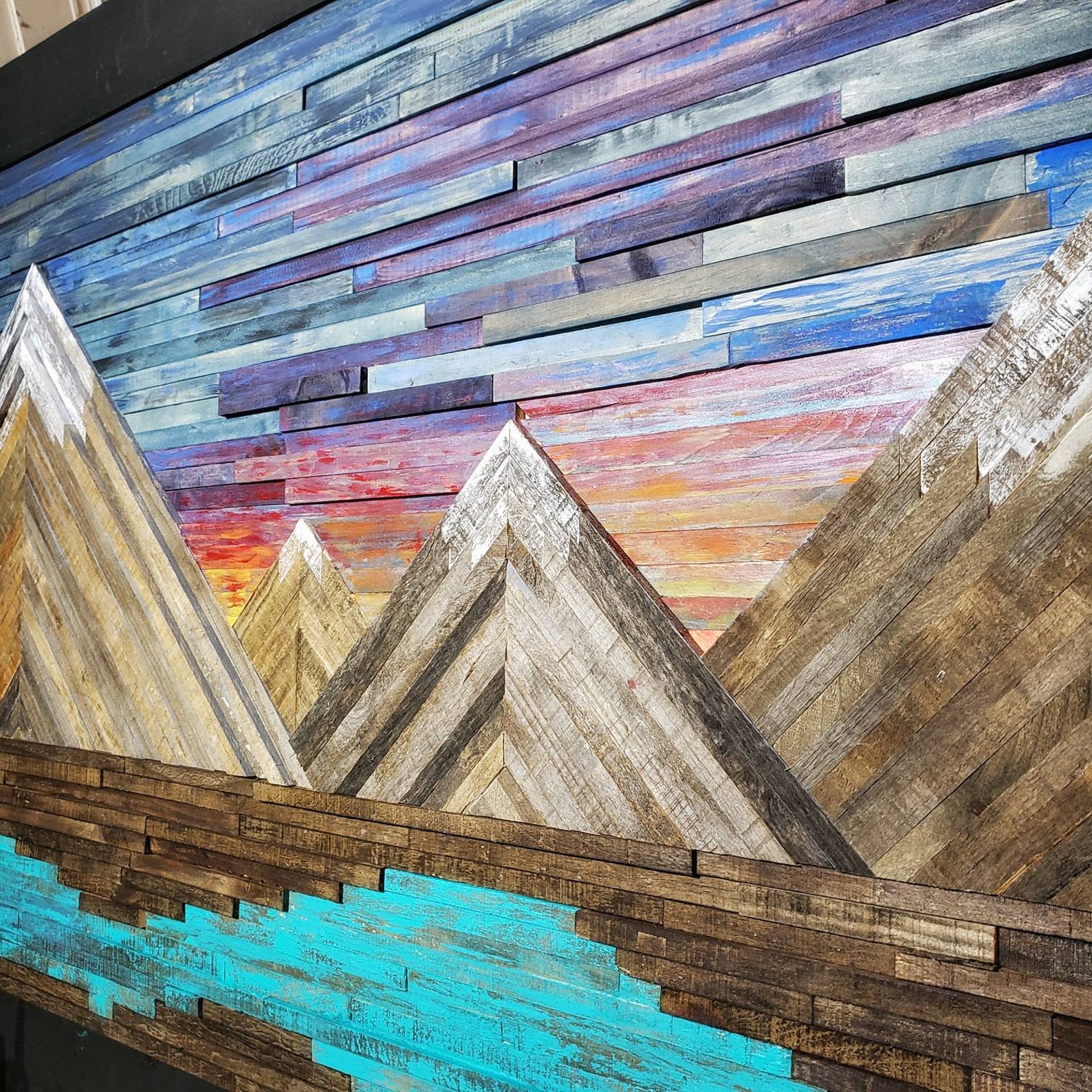 Banff Wood Mountain Art Canadian Rockies Mountain Wall Etsy