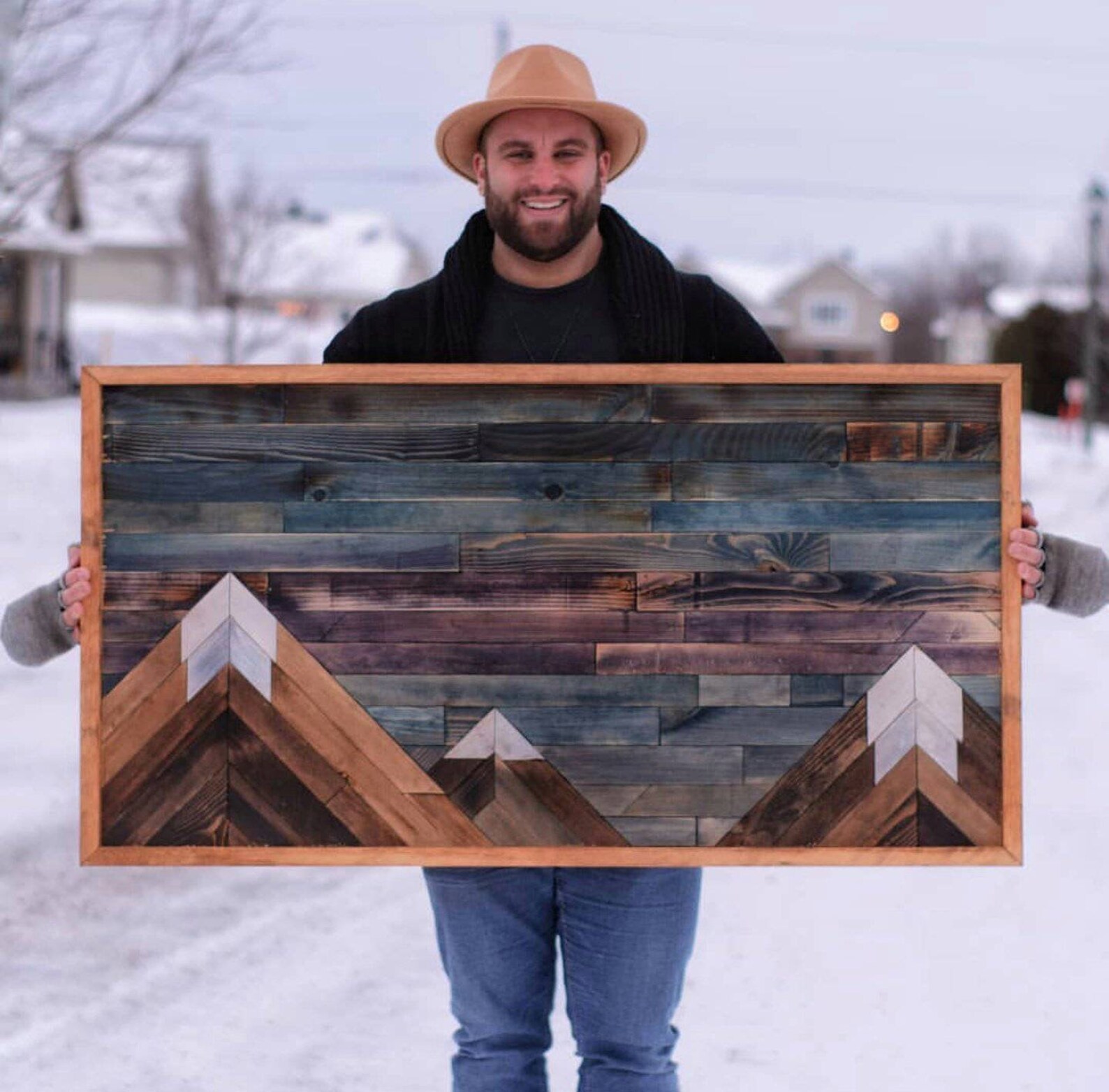 Torngat Mountain Wood Art Mountain Art Rocky Mountains Etsy