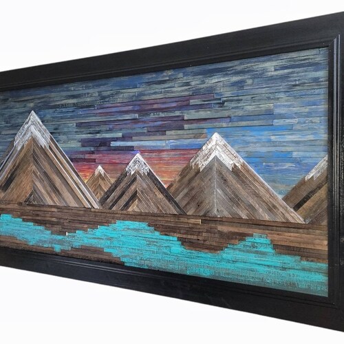 Banff Wood Mountain Art Canadian Rockies Mountain Wall Etsy UK