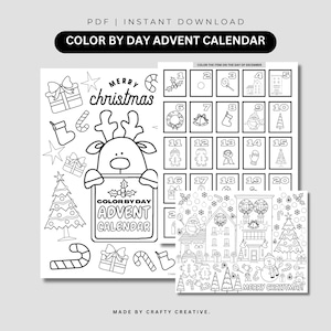 Kids Church, Christmas Advent Coloring Calendar, Printable Bible Verse, Kids Bible Study, Homeschool Activity, Christian Activites For Kids