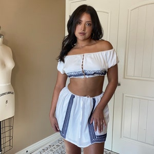 Boho skirt and top set