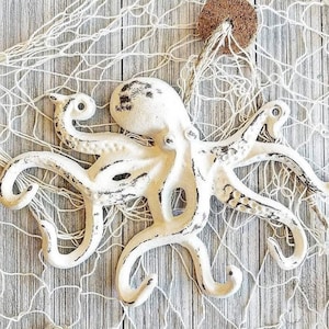 Octopus Key Holder Towel Holder Towel Hangers Octopus Decor Nautical Bathroom Nautical Decor Bathroom Decor Coastal Wall Decor Etsy