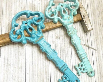 Antique Skeleton Key, Large Key Wall Decor, Rustic Home Decor, Antique Keys, Shabby Chic Wall Decor, Gallery Wall Decor, Key Wall Hanging