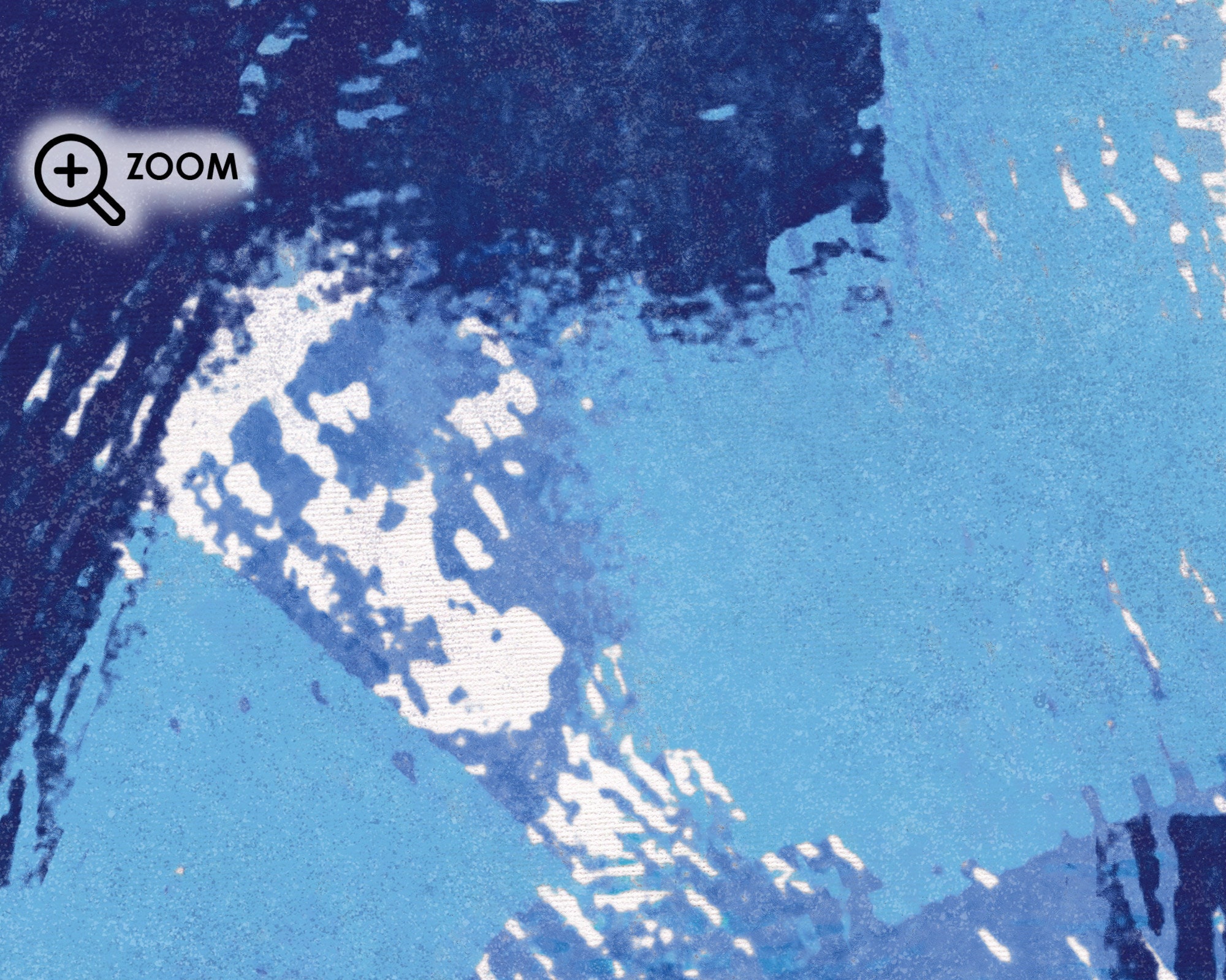 Blue Abstract wall art Mixed media abstract print | Etsy