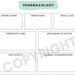 Nursing Student Pharmacology Notes – Fillable Pharmacology Medication ...