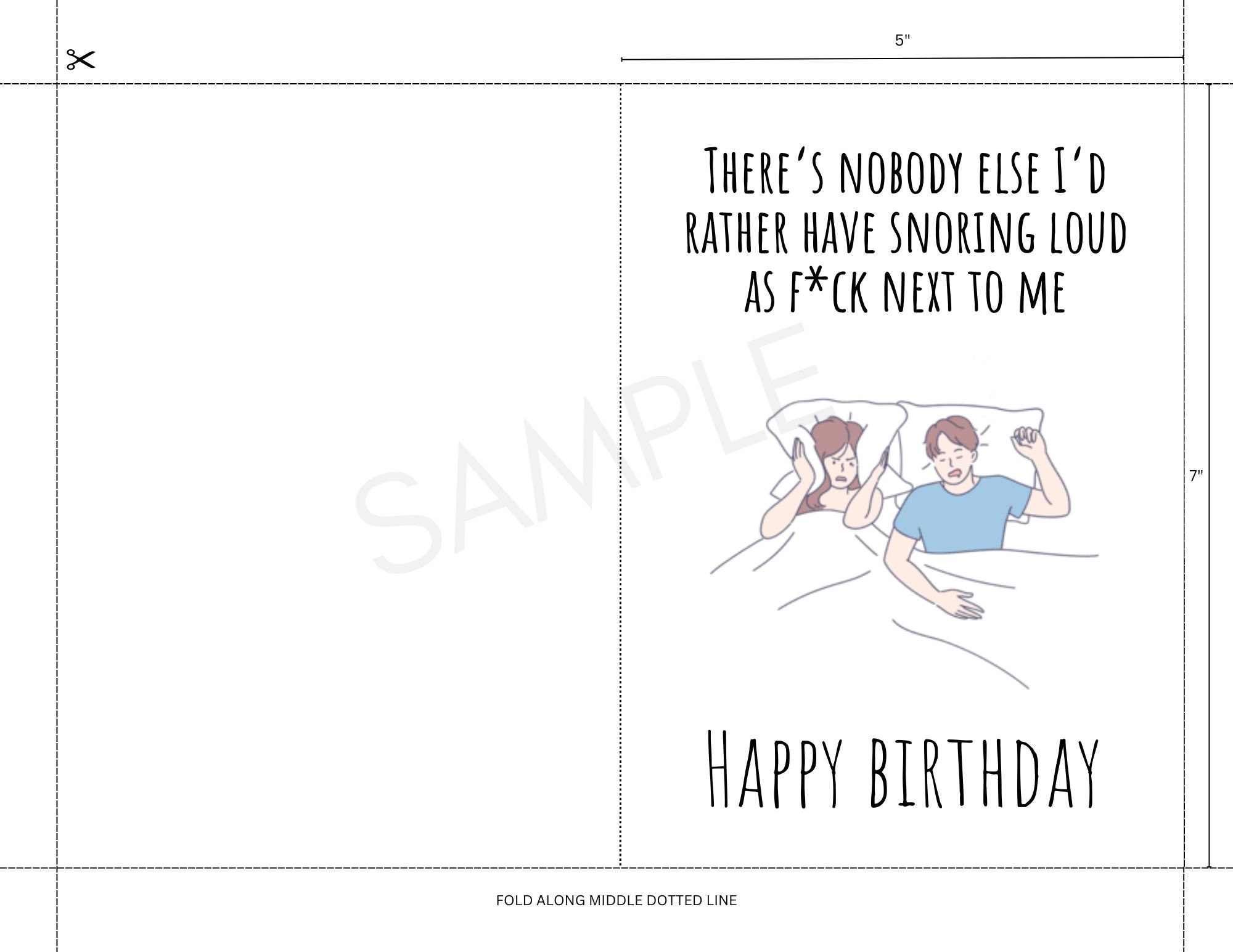 Printable Funny Birthday Card for Wife, Husband, Girlfriend, or ...