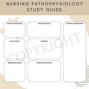 Nursing Student Pathophysiology Notes – Nursing School Exam Notes ...