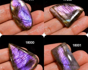 Labradorite Purple Flashy A Quality Gemstone Cabochon Stone Jewelry Making Stone