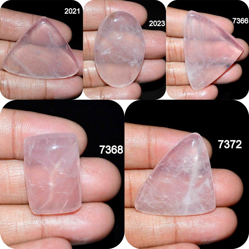 ROSE QUARTZ Splendid 100/% Natural Rose Quartz Cabochon Loose Gemstone For Making Jewelry