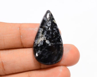 Amazing Top Grade Quality 100% Natural Black Pietersite Pear Shape Cabochon Loose Gemstone For Making Jewelry 26.5 Ct. 33X18X5 mm B-612