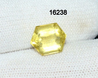 Lemon Quartz 3.90 Ct 10x10x6 mm Faceted Cut Gemstone C 16238