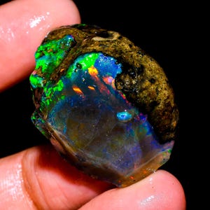 Gorgeous Top Grade Quality 100% Natural Ethiopian Opal Fancy Shape Rough Loose Gemstone For Making Jewelry 61.5 Ct. 32X23X21 mm OR-2004