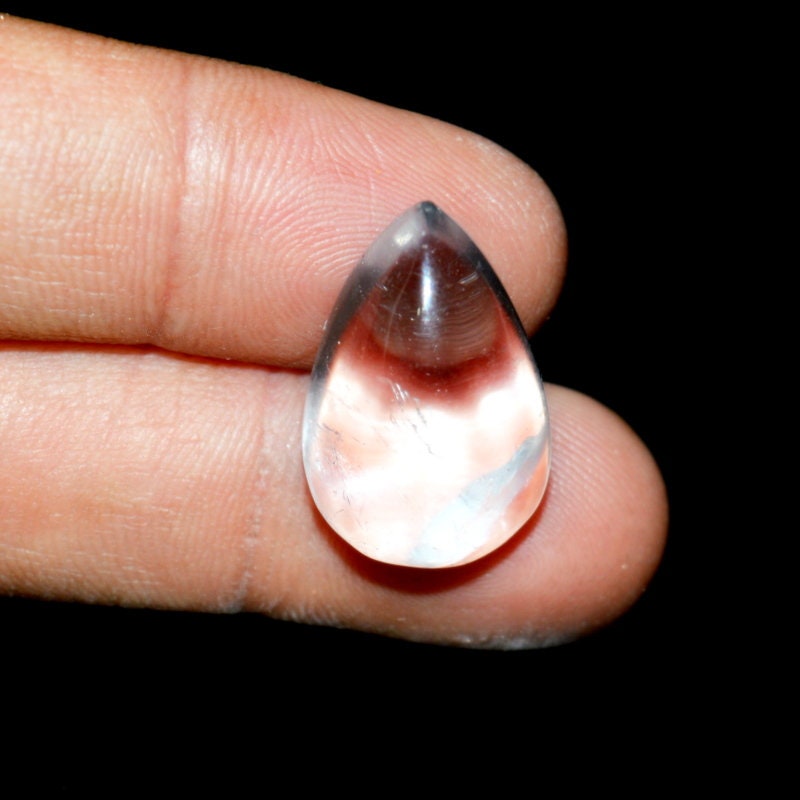 CLEAR QUARTZ Immaculate 100% Natural Crystal Quartz Gemstone Cabochon 21.15 Carat 20X15X10 mm Loose Gemstone For Making Jewelry C 22952