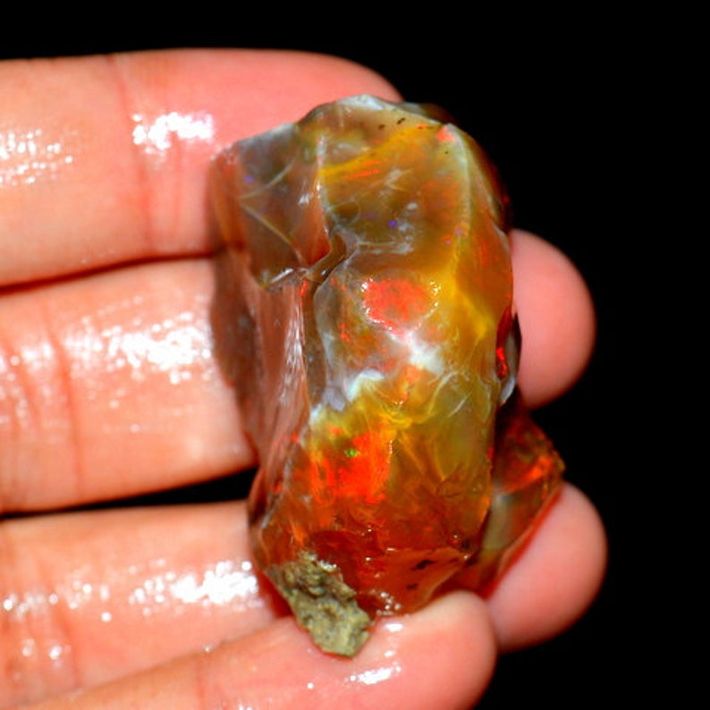 151.15 Carat ETHIOPIAN Opal Rough Amazing rough 100% Natural ETHIOPIAN Opal Rough Gemstone 41X32X22 mm Fire Opal Rough C 26316 image 5