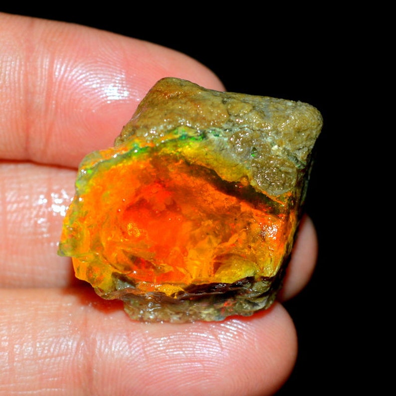 Details about   100% Natural Ethiopian Multi Fire Opal Rough Loose Gemstones ML-31 