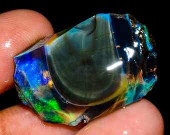 Fantastic Top Grade Quality 100% Natural Welo Fire Ethiopian Opal Fancy Rough Loose Gemstone For Making Jewelry 21 Cts. 26X17X10 mm OR-1359