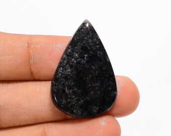 Supreme Top Grade Quality 100% Natural Black Pietersite Pear Shape Cabochon Loose Gemstone For Making Jewelry 23.5 Ct. 31X21X4 mm B-607