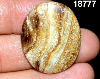 ARAGONITE GEMSTONE CABOCHON 38.60 Carat 32X26X5 mm Loose Gemstone For Making Jewelry C 18777