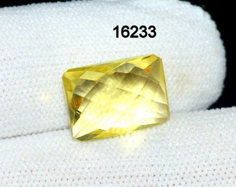 Lemon Quartz 7.80 Ct 14x10x7 mm Faceted Cut Gemstone C 16233