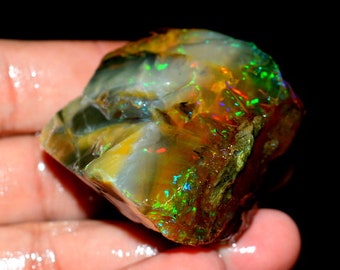 309.75 Carat ETHIOPIAN Opal Rough Amazing rough 100% Natural ETHIOPIAN Opal Rough Gemstone 47x41x28 mm Fire Opal Rough C 26307