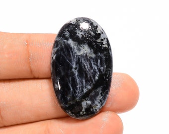 Mind Blowing Top Grade Quality 100% Natural Black Pietersite Oval Shape Cabochon Loose Gemstone For Making Jewelry 38.5 Ct. 33X20X6 mm B-602