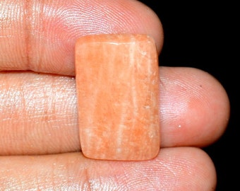 PEACH AMAZONITE Fantastic 100% Natural Peach Amazonite Gemstone Cabochon 20.60 Carat 25X15X5 mm Loose Gemstone For Pendant Making C 12815