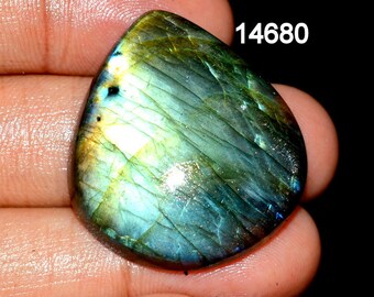 LABRADORITE GEMSTONE CABOCHON 50.60 Carat 33X30X6 mm Loose Gemstone For Making Jewelry C 14680