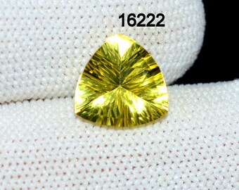 Lemon Quartz 3.60 Ct 11x11x8 mm Concave Cut Gemstone C 16222