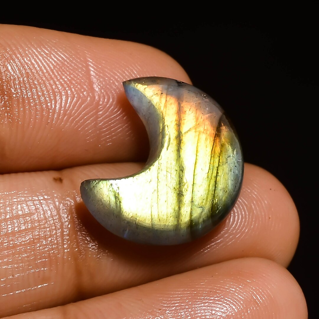 168.20 Cts 100% Naturel Labradorite Poire Cabochon Perdre