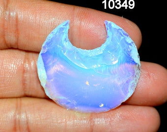 OPALITE Moon Crystal Gorgeous A One Quality Healing Opalite Moon Carving Stone 41 Ct 35x22 mm Loose Gemstone For Making Jewelry D 10349