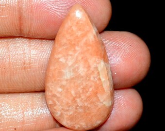 PEACH AMAZONITE Awesome 100% Natural Peach Amazonite Gemstone Cabochon 36.00 Carat 35X18X6 mm Loose Gemstone For Pendant Making C 12810