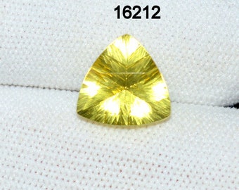 Lemon Quartz 2.60 Ct 10x10x6 mm Concave Cut Gemstone C 16212