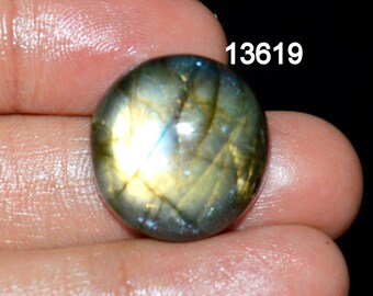 LABRADORITE GEMSTONE CABOCHON 27.35 Carat 20X20X8 mm Loose Gemstone For Making Jewelry C 13619