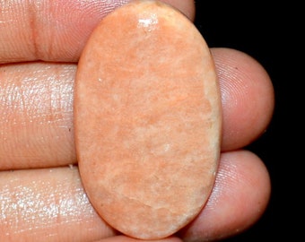 PEACH AMAZONITE Excellent 100% Natural Peach Amazonite Gemstone Cabochon 44.20 Carat 38X23X6 mm Loose Gemstone For Pendant Making C 12803