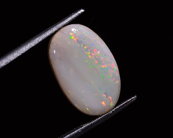 Classic Top Grade Quality 100% Natural Australian Opal Oval Shape Cabochon Loose Gemstone For Making Jewelry 16X10X4 mm 5 Ct. RR-755