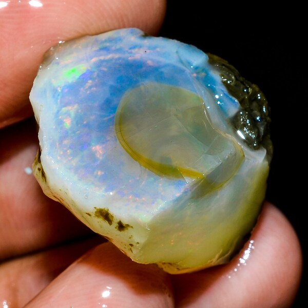 Fantastic Top Grade Quality 100% Natural Welo Fire Ethiopian Opal Fancy Rough Loose Gemstone For Making Jewelry 27 CTS. 19X17X16 MM OR-1285