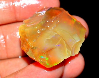 107.10 Carat ETHIOPIAN Opal Rough Amazing rough 100% Natural ETHIOPIAN Opal Rough Gemstone 42X35X21 mm Fire Opal Rough C 26320