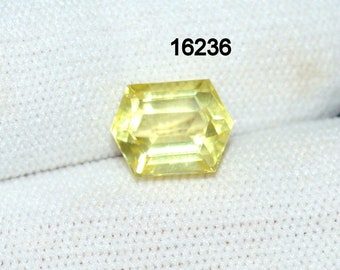 Lemon Quartz 3.70 Ct 11x9x5 mm Faceted Cut Gemstone C 16236