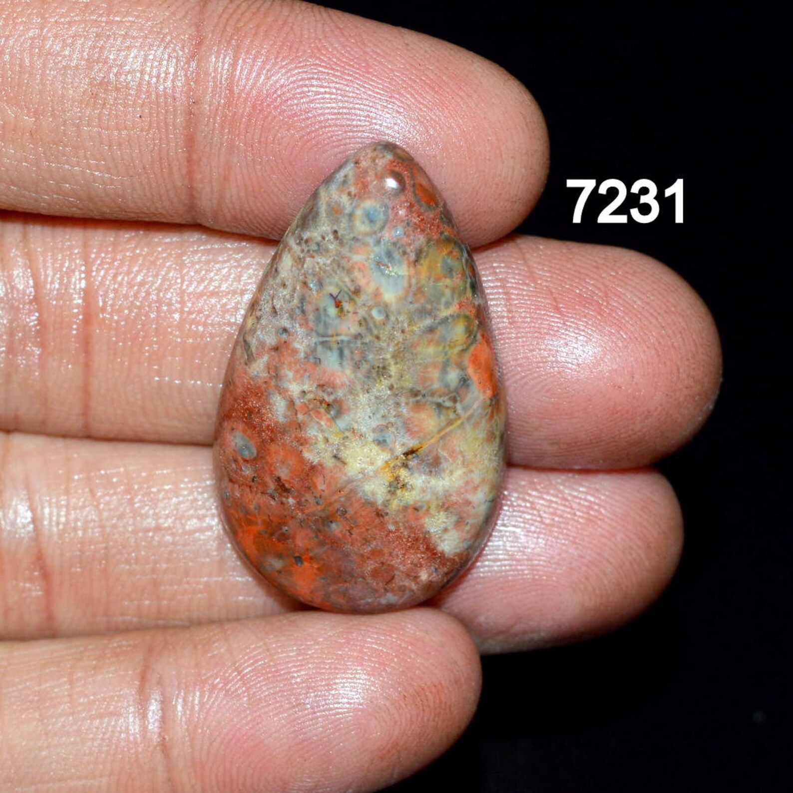 POPPY JASPER AMAZING 100 Natural Poppy Jasper Gemstone Etsy