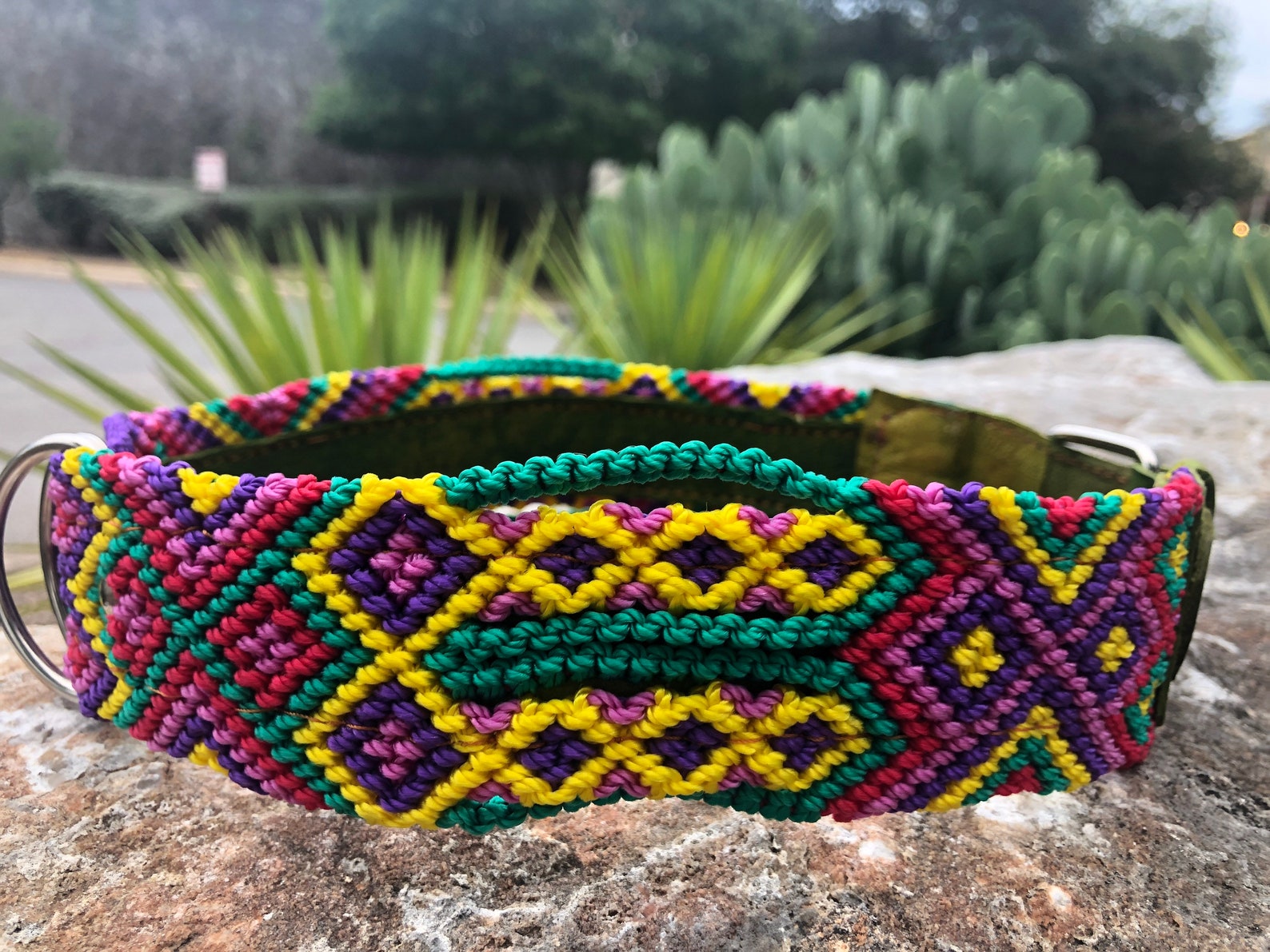 Dog collar Handmade dog collar Handcrafted dog collar Woven Etsy