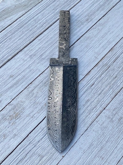 Handmade Damascus Steel Rat Tail Blank Blade for Knife Making Supplies –  SHARD BLADE