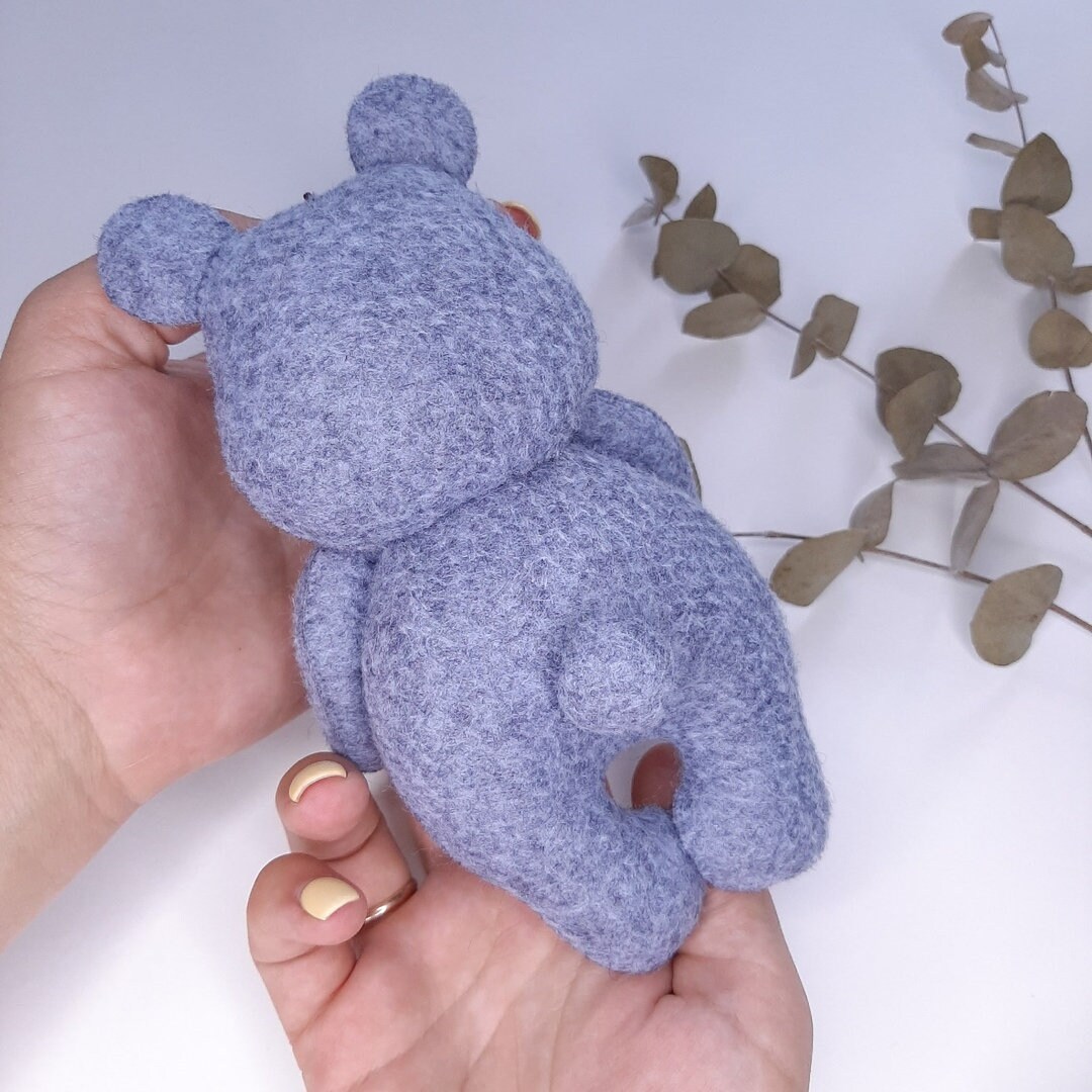Felt Teddy Bear pattern. Etsy